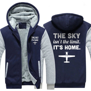THE SKY ISN'T THE LIMIT. IT'S HOME ZIPPER SWEATER THE AV8R